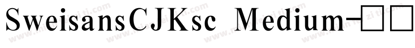 SweisansCJKsc Medium字体转换